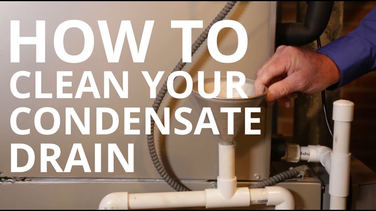 Cleaning your Furnace Condensate Drain Line