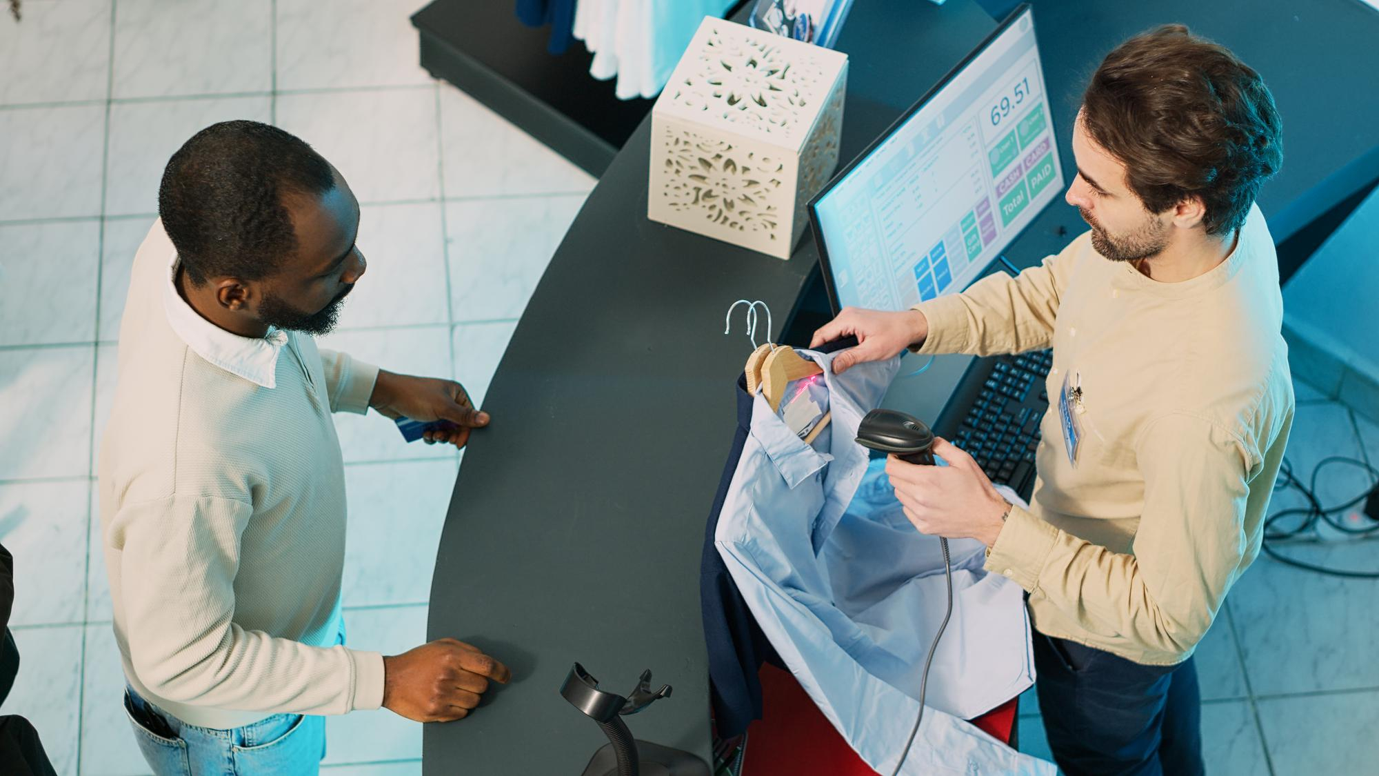 busy commercial laundries