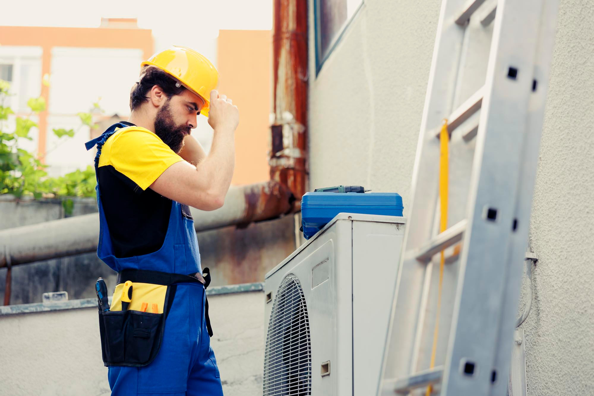 Using safety equipment when cleaning dryer vents from outside