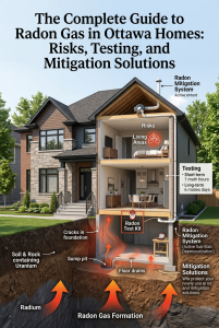 The Complete Guide to Radon Gas in Ottawa Homes: Risks, Testing, and Mitigation Solutions