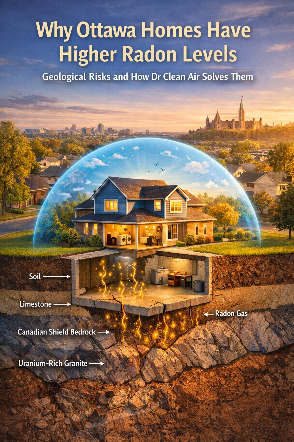 Why Ottawa Homes Have Higher Radon Levels: Geological Risks and How Dr Clean Air Solves Them