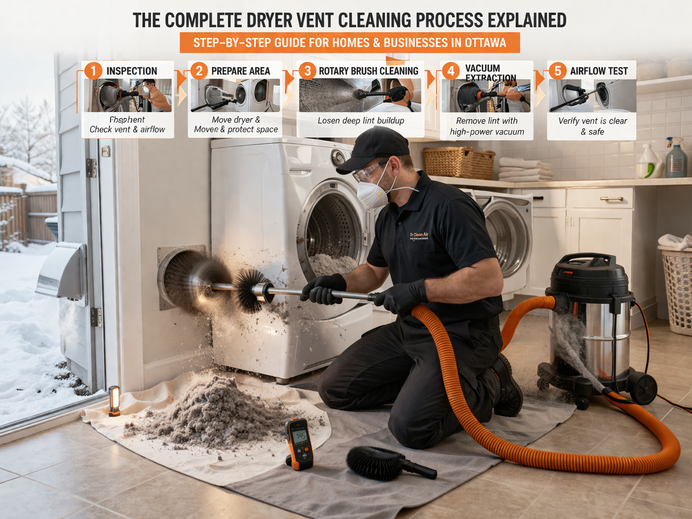 The Complete Dryer Vent Cleaning Process Explained
